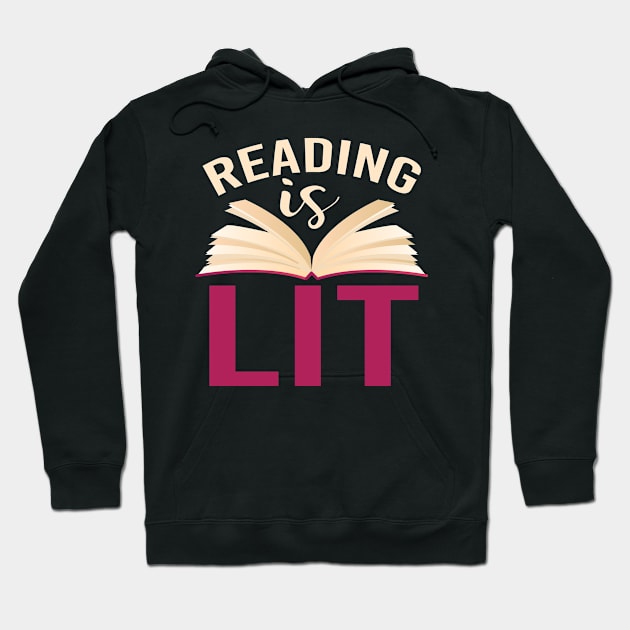 Funny Librarian Gift Book Reader Reading Hoodie by ShirtsShirtsndmoreShirts